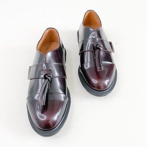 Dr. Martens Burgundy Leather Tassel Loafers